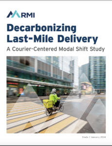 Decarbonizing Last Mile Delivery: A Courier-Centered Modal Shift Study